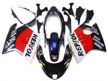 1996-2007 Rosso Nero & Bianco Repsol Honda CBR1100XX Carene Moto Fabbrica