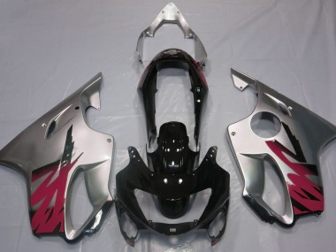 1999-2000 Argento Lucido & Rosso Honda CBR600 F4 Carene Moto Fabbrica