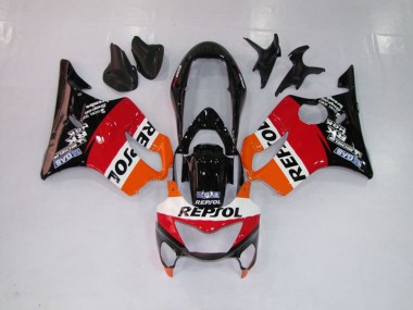 1999-2000 Repsol Rosso Arancione & Nero Honda CBR600 F4 Carene Moto Fabbrica