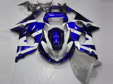 2000-2002 Blu Lucido & Bianco Suzuki GSXR 1000 Carene Moto Fabbrica