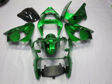 2000-2002 Verde Kawasaki ZX6R Carene Moto Fabbrica