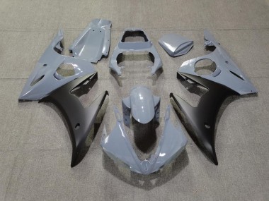 2003-2004 Grigio & Nero Opaco Yamaha R6 Carene Moto Fabbrica