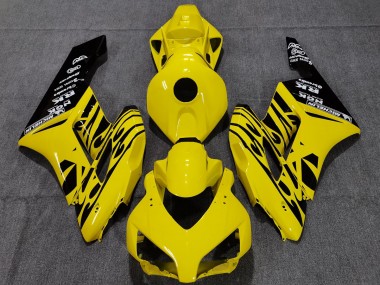 2004-2005 Jaune Noir Flamme Honda CBR1000RR Carene Moto Fabbrica