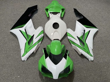 2004-2005 Verde Bianco & Nero Lucido Honda CBR1000RR Carene Moto Fabbrica