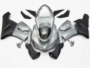 2005-2006 Argent Rouge Flamme Kawasaki ZX6R Carene Moto Fabbrica