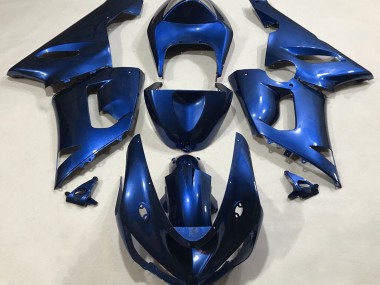 2005-2006 Blu Metallizzato Kawasaki ZX6R Carene Moto Fabbrica