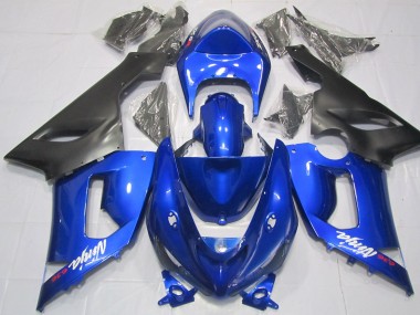 2005-2006 Blu & Nero Kawasaki ZX6R Carene Moto Fabbrica