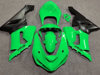 2005-2006 Verde Lucido Kawasaki ZX6R Carene Moto Fabbrica