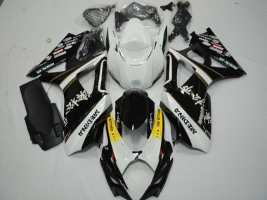 2007-2008 Bianco & Nero Suzuki GSXR 1000 Carene Moto Fabbrica