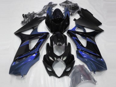 2007-2008 Blu & Nero Lucido Suzuki GSXR 1000 Carene Moto Fabbrica