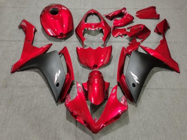 2007-2008 Caramella Rossa & Nera Yamaha R1 Carene Moto Fabbrica