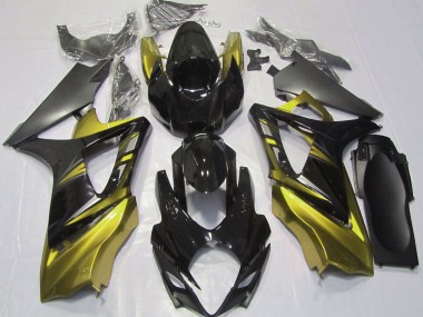 2007-2008 Nero Lucido & Giallo Suzuki GSXR 1000 Carene Moto Fabbrica