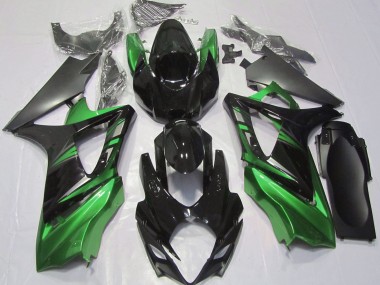 2007-2008 Nero Lucido & Verde Suzuki GSXR 1000 Carene Moto Fabbrica