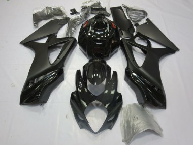 2007-2008 Nero Opaco Lucido Suzuki GSXR 1000 Carene Moto Fabbrica