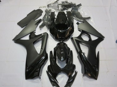 2007-2008 Nero Opaco Nero Lucido Suzuki GSXR 1000 Carene Moto Fabbrica