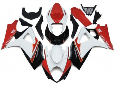 2007-2008 Rosso & Bianco Personalizzato Con Il Nero Suzuki GSXR 1000 Carene Moto Fabbrica