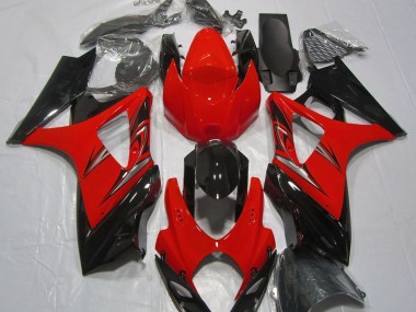 2007-2008 Rosso Lava & Nero Suzuki GSXR 1000 Carene Moto Fabbrica