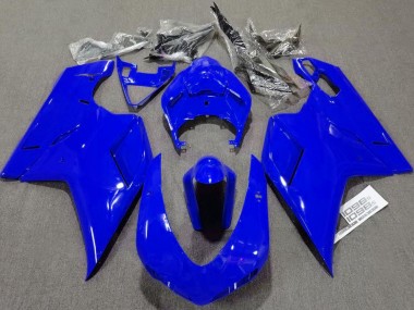 2007-2014 Blu Lucido Semplice Ducati 848 1098 1198 Carene Moto Fabbrica