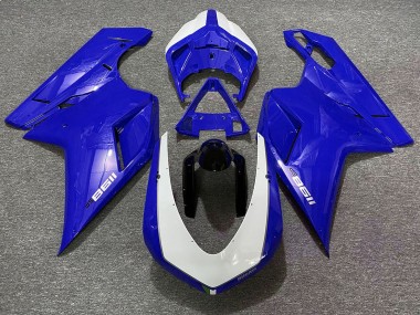 2007-2014 Blu Lucido Sp Ducati 848 1098 1198 Carene Moto Fabbrica