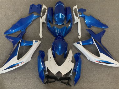 2008-2010 OEM Stile Blu & Bianco Suzuki GSXR 600-750 Carene Moto Fabbrica