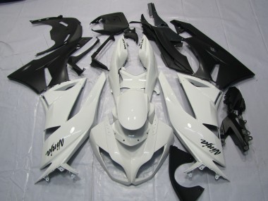 2009-2012 Bianco Lucido Kawasaki ZX6R Carene Moto Fabbrica