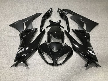 2009-2012 Nero Lucido Kawasaki ZX6R Carene Moto Fabbrica