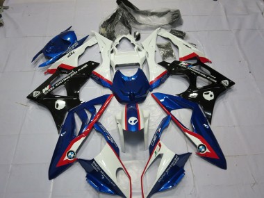 2009-2014 Alien Blu & Bianco BMW S1000RR Carene Moto Fabbrica