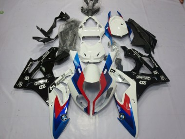 2009-2014 Alien Blu & Bianco BMW S1000RR Carene Moto Fabbrica