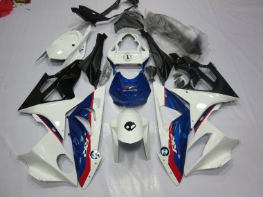 2009-2014 Alien Blu & Bianco BMW S1000RR Carene Moto Fabbrica