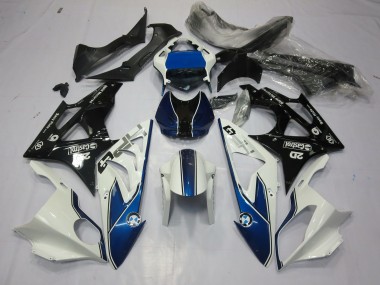 2009-2014 Alieno Blu & Bianco BMW S1000RR Carene Moto Fabbrica