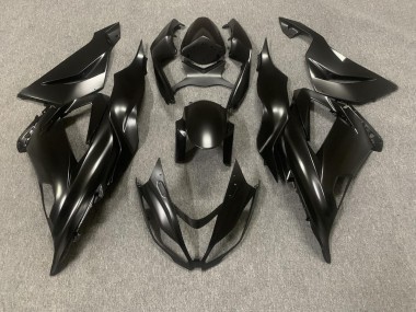 2013-2018 Cappotto Nero Opaco & Protettivo Kawasaki ZX6R Carene Moto Fabbrica