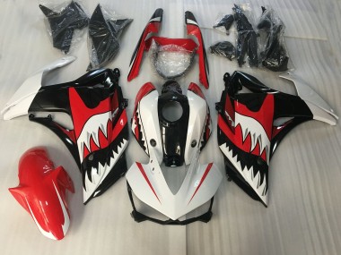 2015-2018 Squalo Rosso & Bianco Yamaha R3 Carene Moto Fabbrica