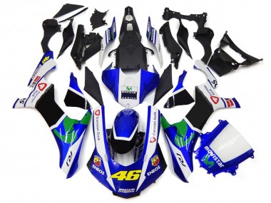 2015-2019 Blu & Bianco 46 Yamaha R1 Carene Moto Fabbrica